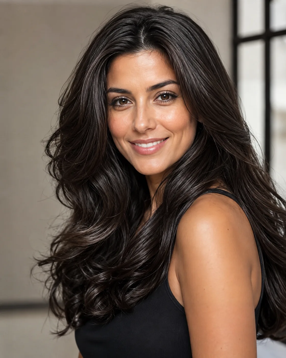Woman with healthy, full hair