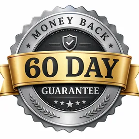60 day money back guarantee badge